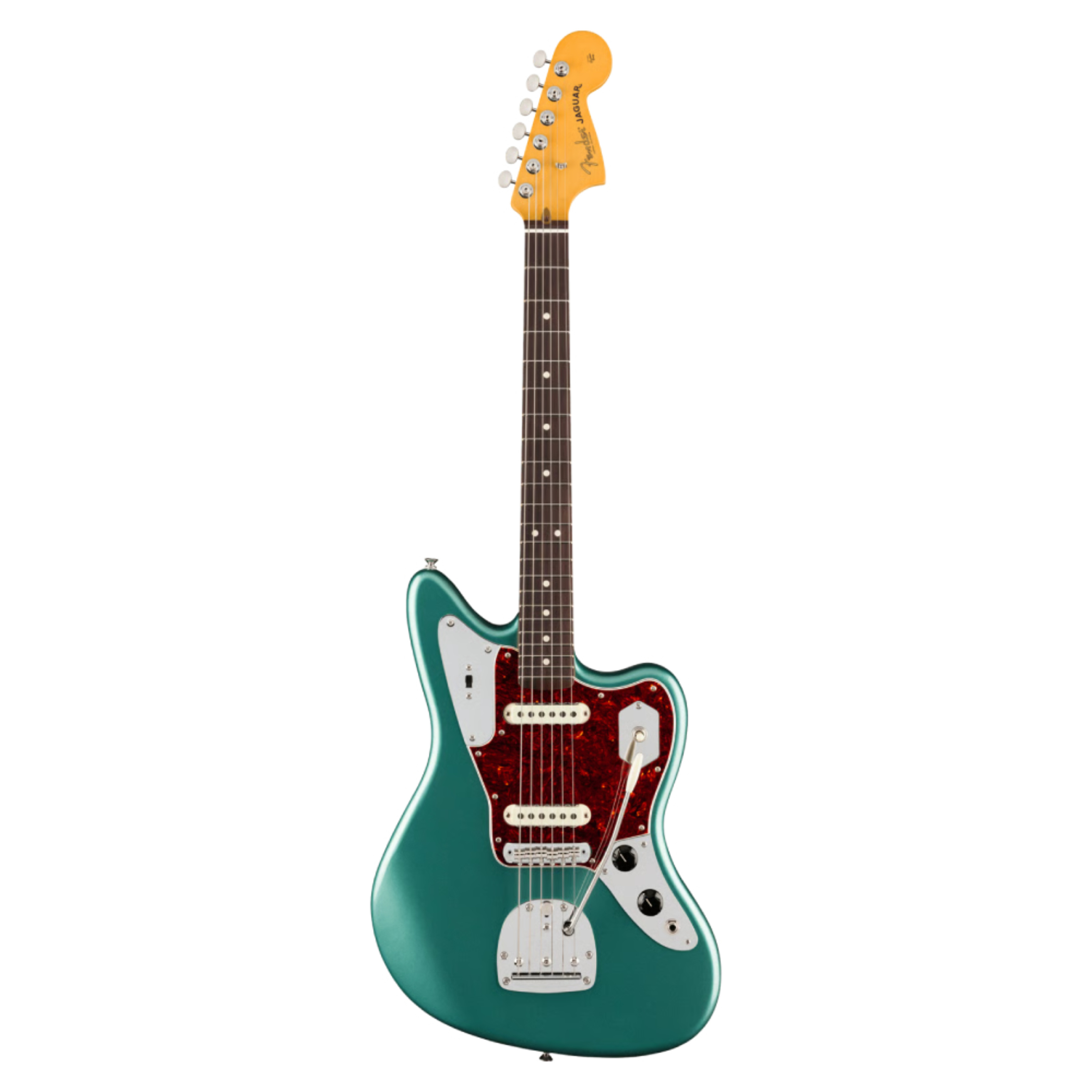 Fender American Professional Classic Jaguar Gülağacı Klavye Faded Sherwood Green Metallic Elektro Gitar